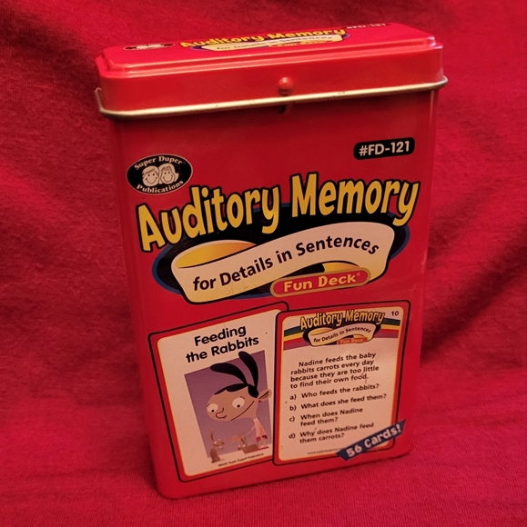 SUPER DUPER Auditory Memory Cards - Picture 2 of 8
